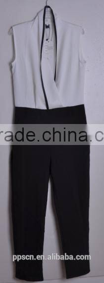 Garment OEM factory manufacture elegant sleeveless women jumpsuit