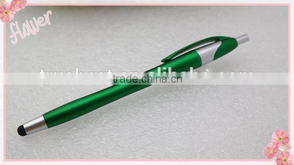 TP-44 Factory price stylus touch pen for galaxy s4 , screen touch pen 2 in 1 ballpen
