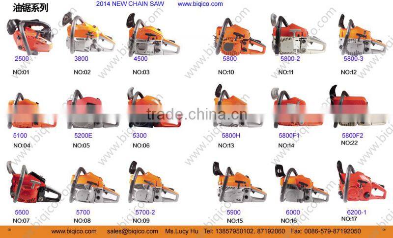 new gasoline chainsaw 5200BS 52cc yd52 with easy starter