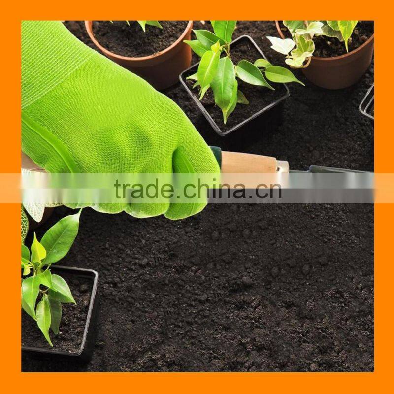 Eco Friendly Bamboo Garden Gloves with Protective Grip Coating Foam Latex Gloves