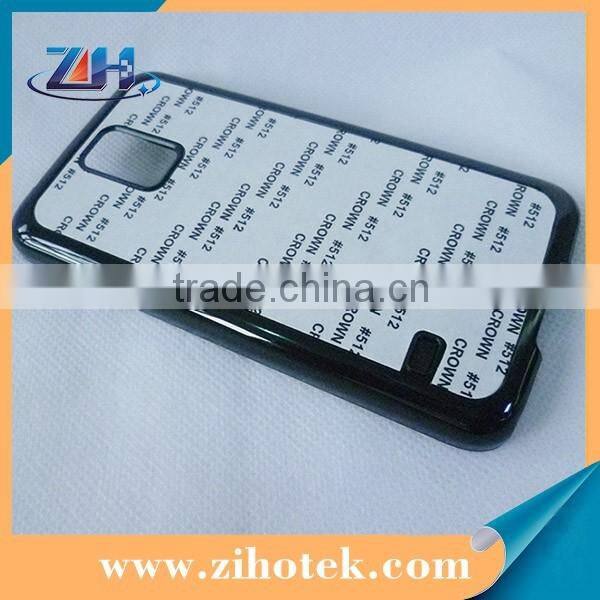 High Quality sublimation cell phone case for Samsung Galaxy S5 with metal insert