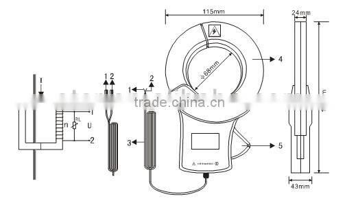 New product! ETCR068B High Accuracy Clamp AC Leakage Sensor