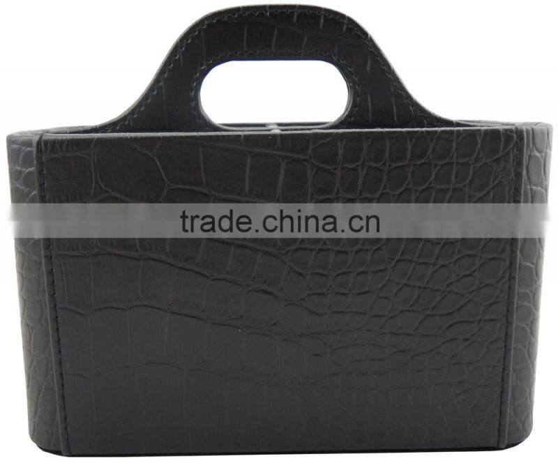 Leather Universal TV Remote Control Organizer Holder