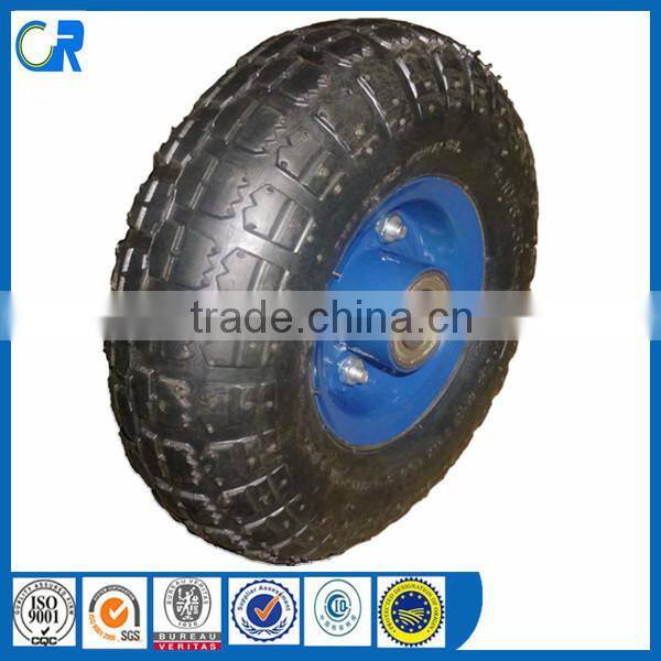 Manufacturer pneumatic air 4.10/3.50-4 rubber wheels