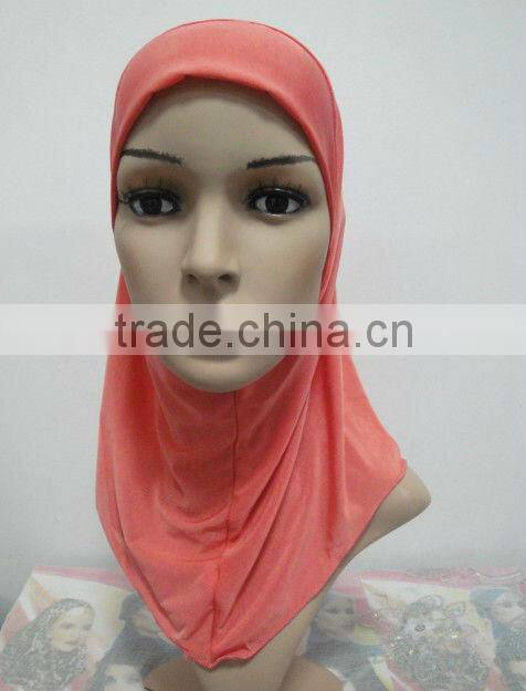 H139 plain small girl hijab