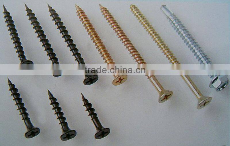 Drywall Screws Bugle Head Phillips Fine Thread Black