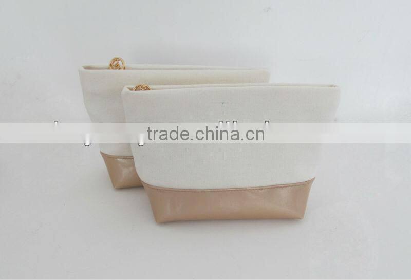 Fashion patent pu clutch cosmetic bag