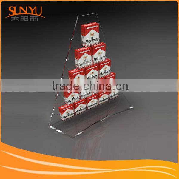 5*9"Acrylic Cigar Display With Customized Logo and triangle shape