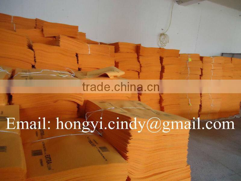 Logo printed orange super absorbent nonwoven floor cleaning wipes (nonwoven, viscose & polyester)