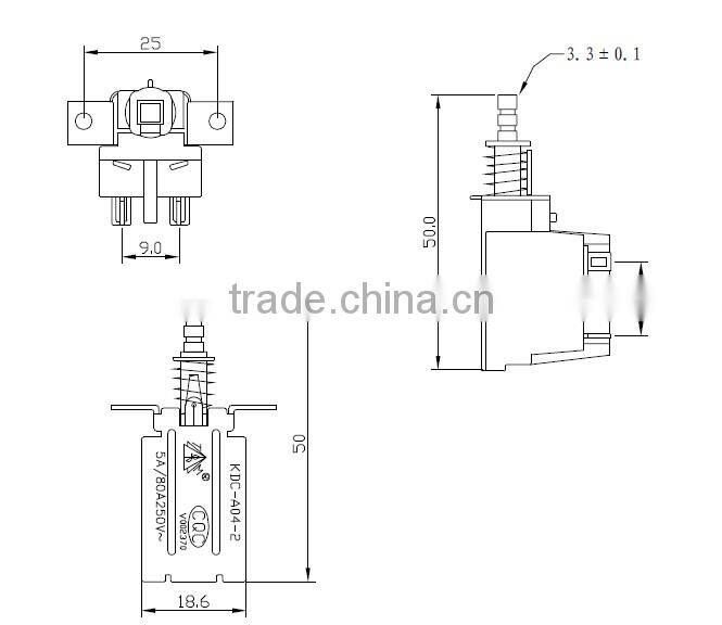 4 pin TV MAIN SWITCH KDC-A04-25