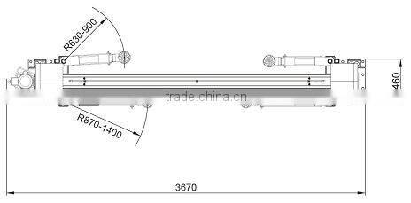 solenoid one side release hydraulic lift ,cover for post ensures good outlooking