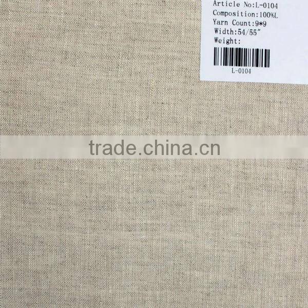 9*9 single nature pure linen fabric