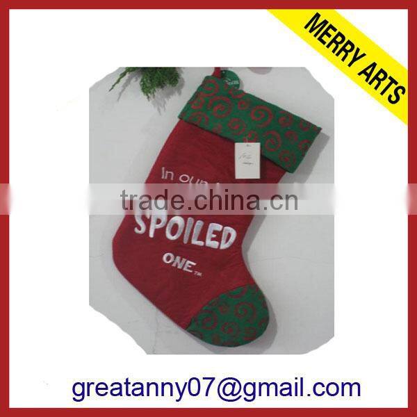 wall sticker santa stocking for christmas christmas decoration stocking wholesale
