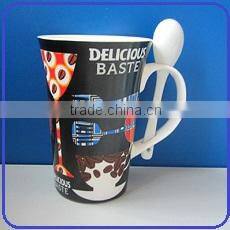 Wholesale 12oz Ceramic barrel shaped coffee mug