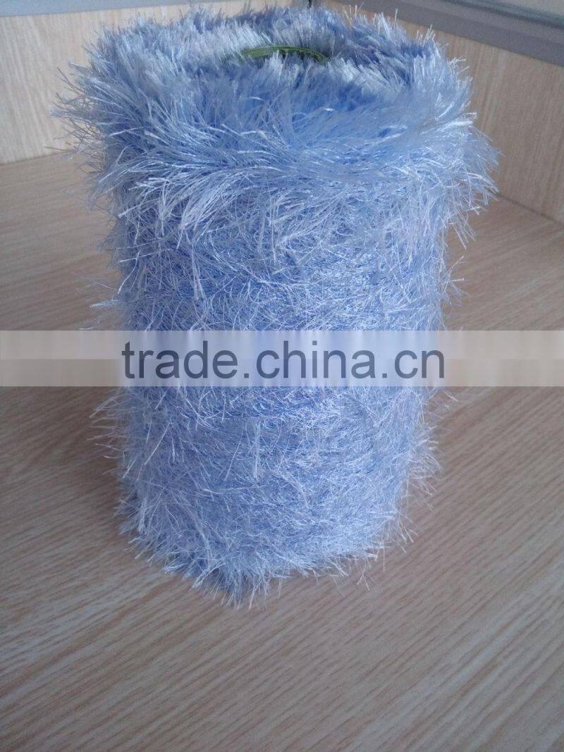 1/7.5nm 100% polyester feather knitting yarn