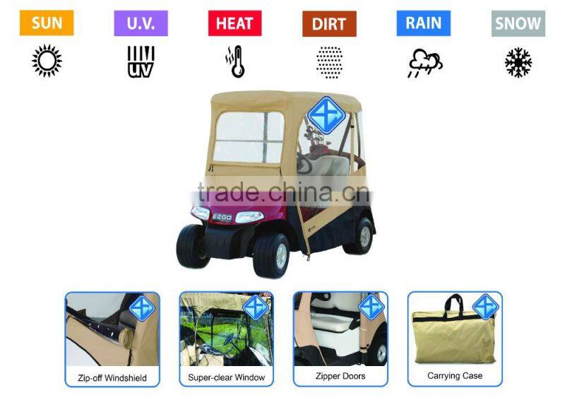 OEM material and size golf cart enclosures golf cart cover