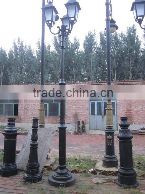 decorative steet lighting pole cast iron or aluminium