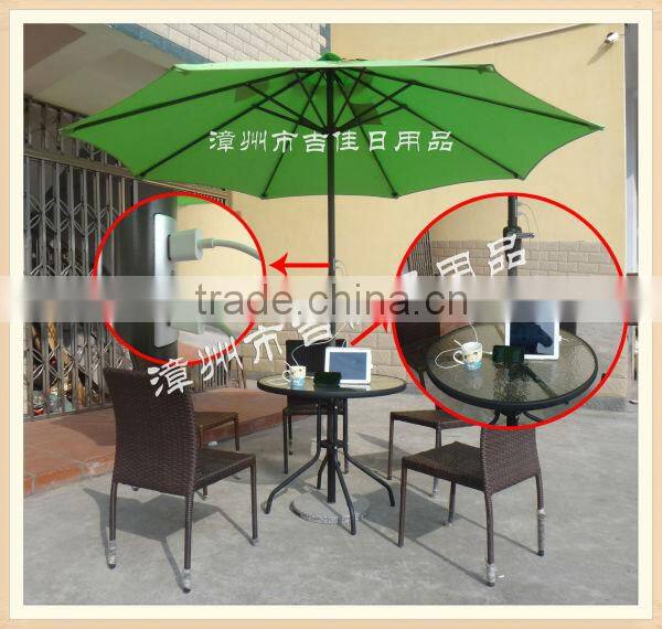 Use for phone,pad,tablet pc charging USB solar charger umbrella