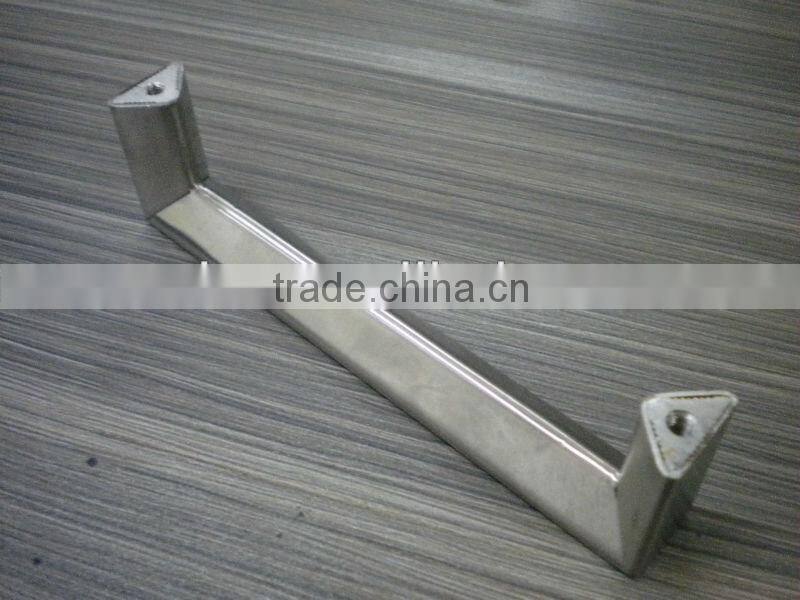 Brushed hollow triangle SS tube handle