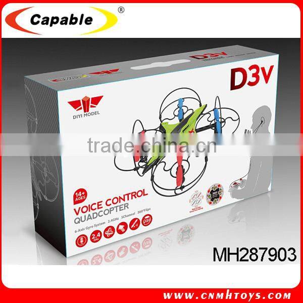 High quality 3 Channel RC toys voice control shooter helicopter