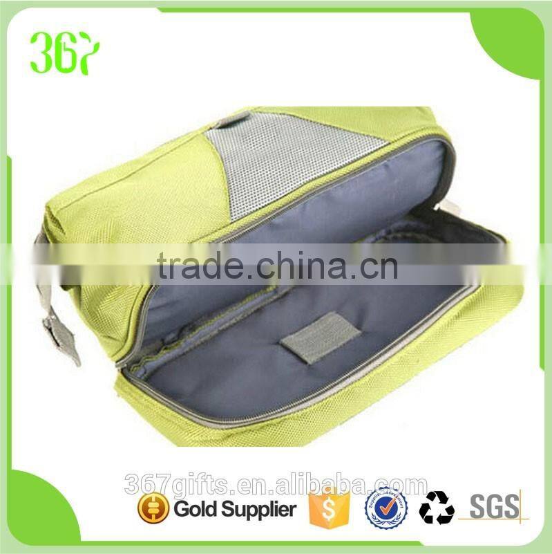 Customized Detachable Double Layer Travel Hanging Polyester Toilet Bag
