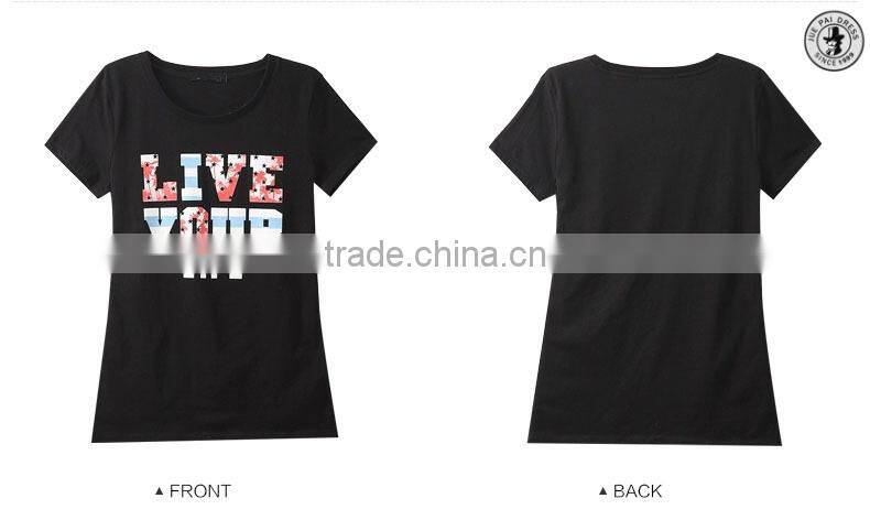 100% Cotton Custom Pattern Blank Tee shirt