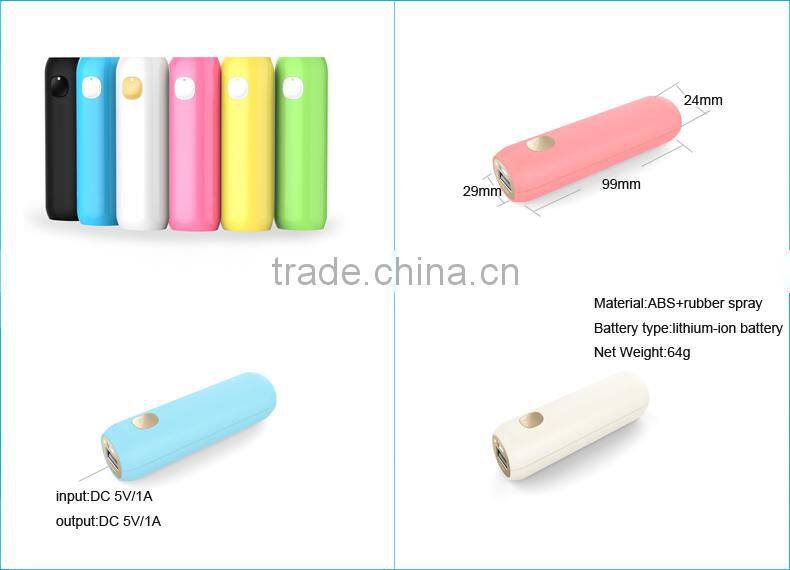 2016 wholesale charger mini power bank 2200mah in stock