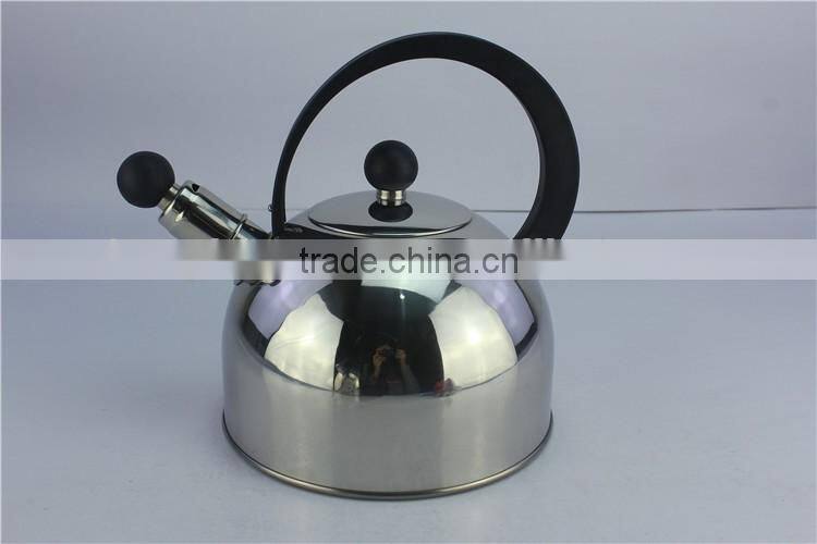 Colorful easy to clean non electric whistling tea kettle stainless steel travel kettle for induction cooker