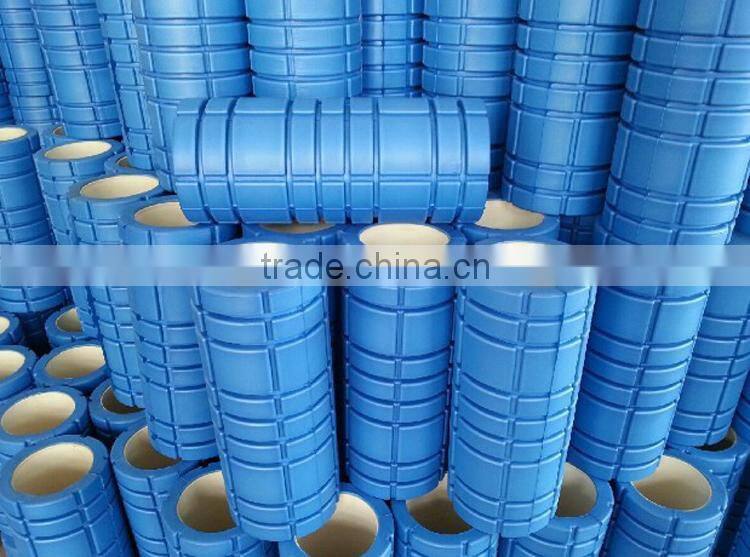 High Density EVA Plastic Massage Hollow Grid Foam Roller