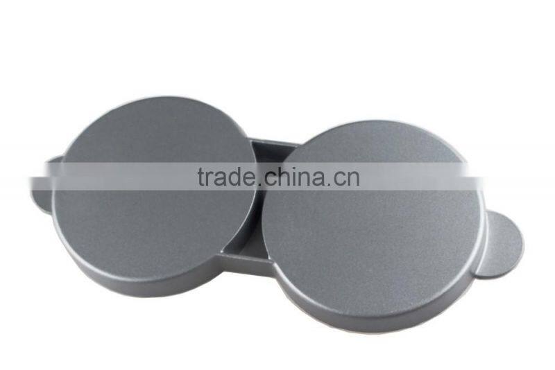 Aluminium Double Hamburger Press with Wood Handle