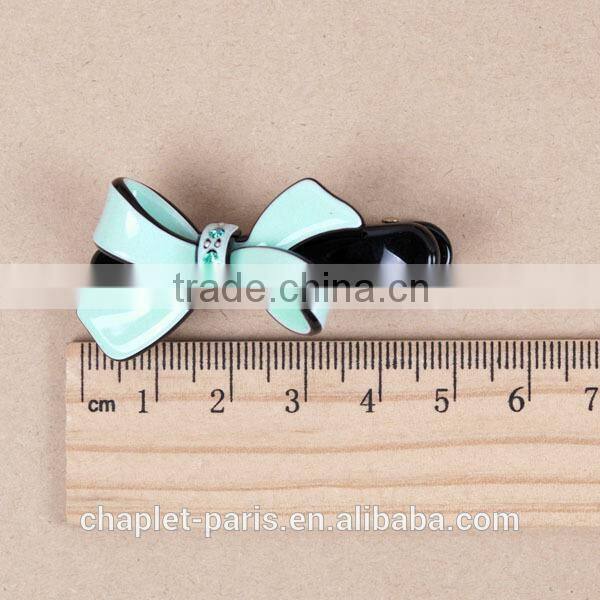 Rhinestone bow french pin fashion hair jewellery