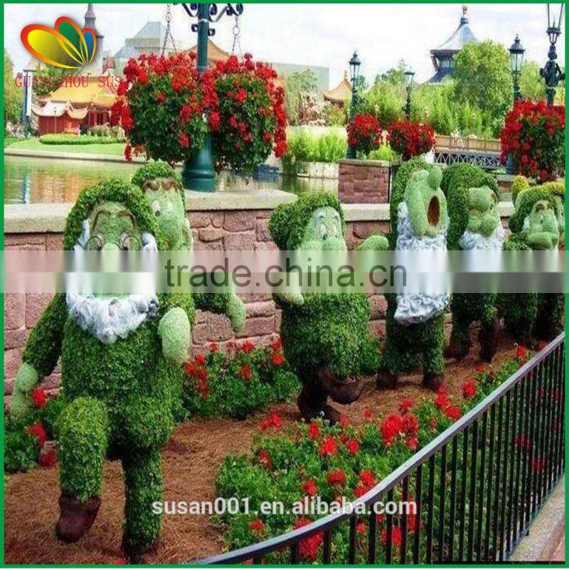 cheap wholesale artificial cartoon topiary animals grass animal