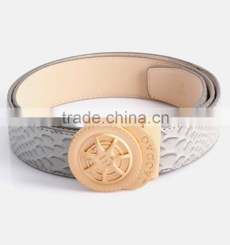 Custom mens genuine spanish leather belt mens designer belts