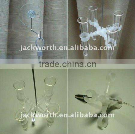 Plastic hanging window vase