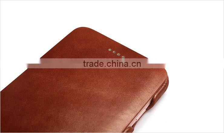 ICARER Genuine Leather Case For Apple iPhone 6 Plus / 6s Plus Real Leather Flip Cover For iPhone6 5.5 Inch