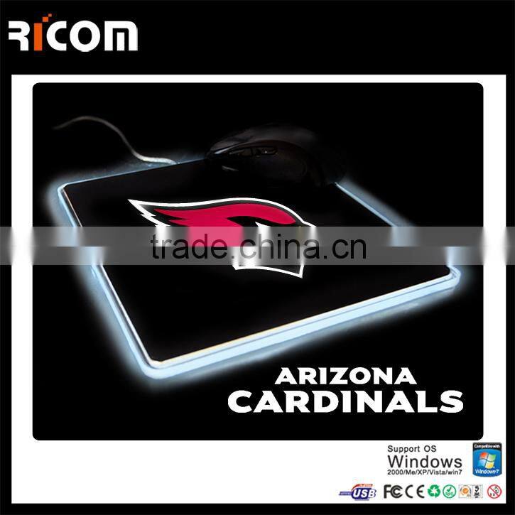 high quality LED glowing mouse pad,LED lighting mouse pad,illuminated mouse pad--MP225--Shenzhen Ricom