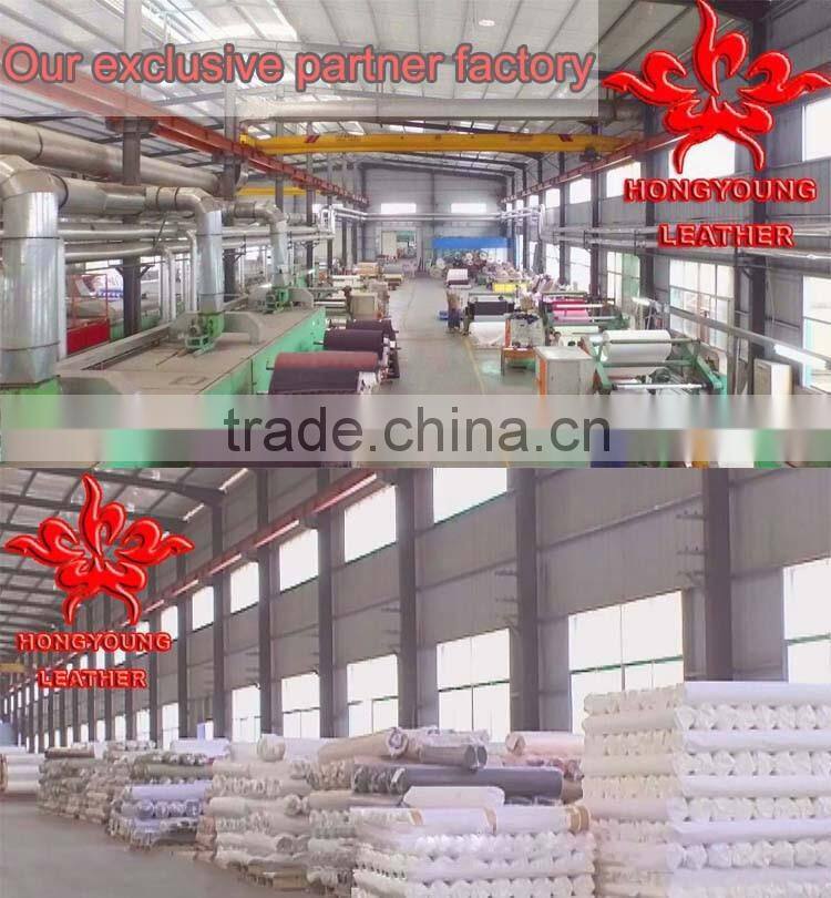 Durable leaf grain PVC leather synthetic for cosmetic bag,baggage,suitcase,wallet