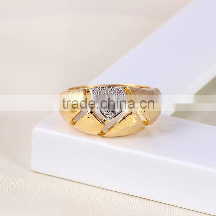 11324 luxury and elegant metal ring multicolor gold wide band ring