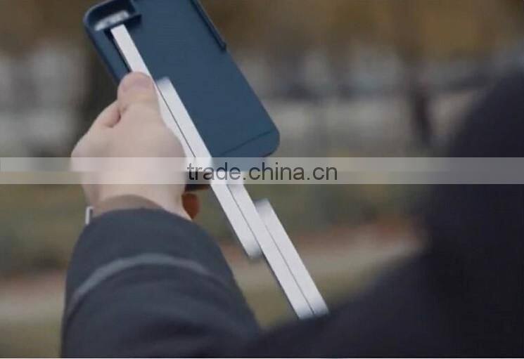 Fashion Multifunction Metal Alloy case For iPhone6 6S Selfie Stick Box Bluetooth Remote Self-stick Cell Phone Stand holder cover