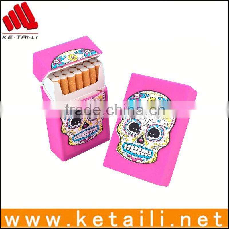 Cheap High Quality Cigarette case/ cigarette box/silicone cigarette pack cover with custom printing