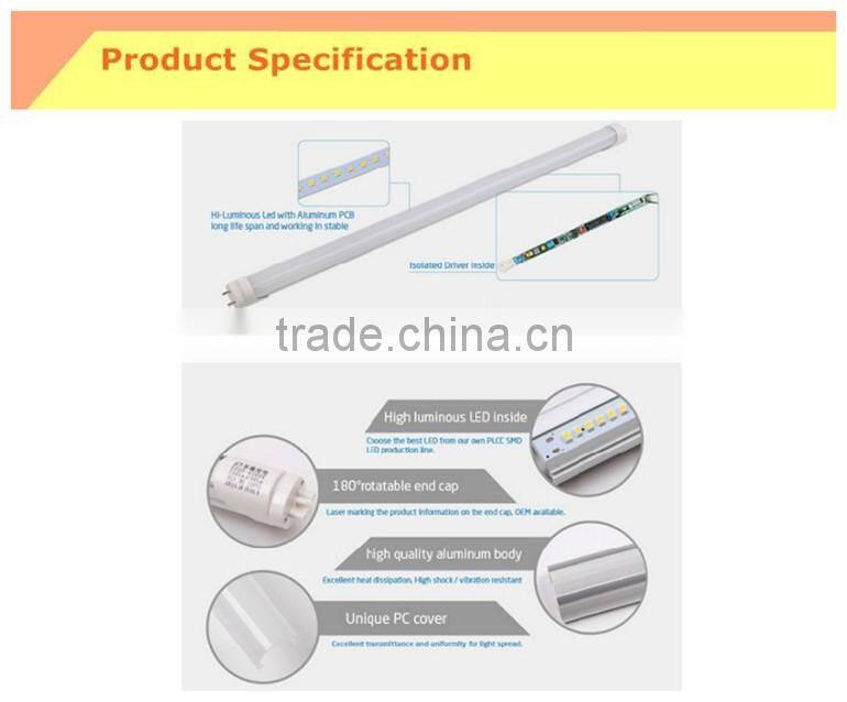 G13 socket 24W T8 led tube light 2300lm 150cm