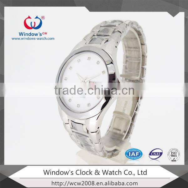 Fashion sapphire glass steel tungsten watch wrist watch lady / Mens watch