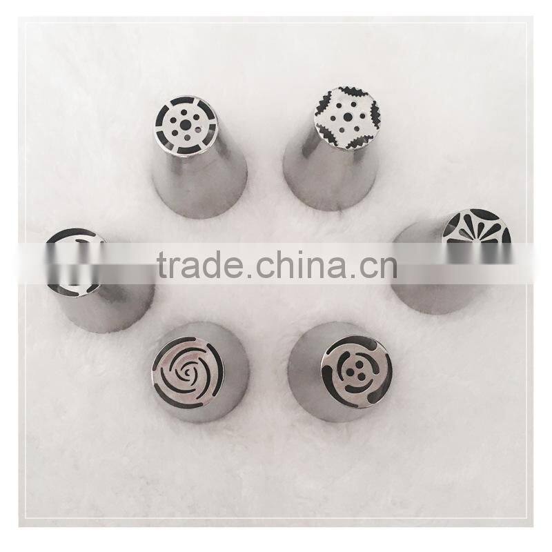 K-sun Baking Utensils high quality russian tulip rose icing piping nozzles set cake decorating