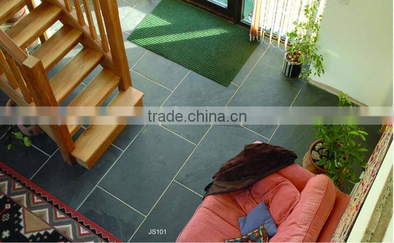 Beautiful black slate slabs for outdoor floor tiles