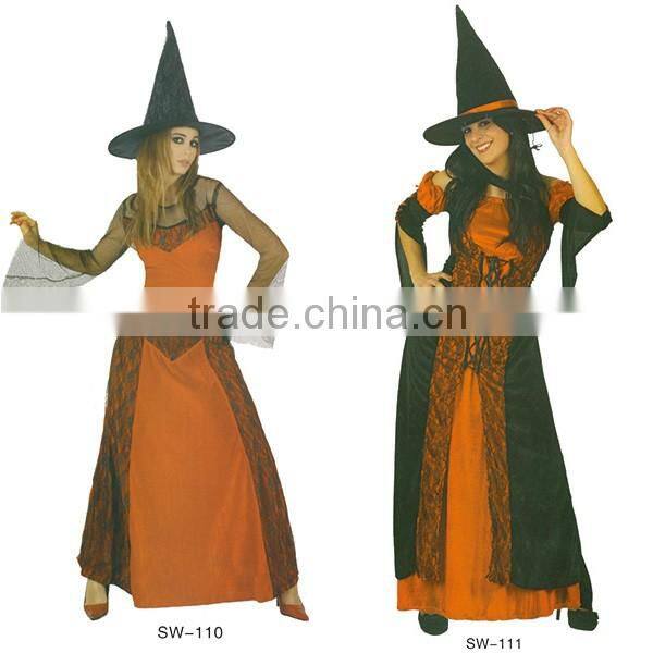 Factory hot sale gothic witch costume