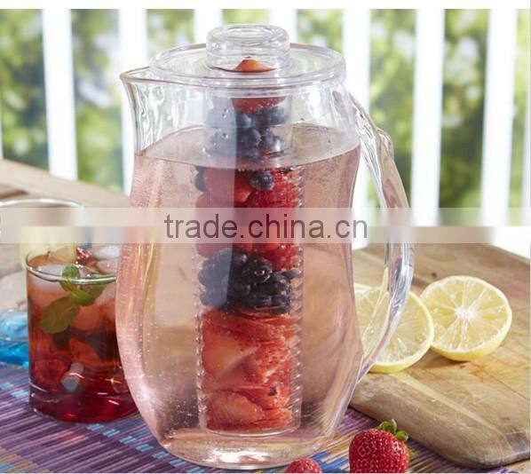 BPA free 94OZ juice pitcher with fruit infuser