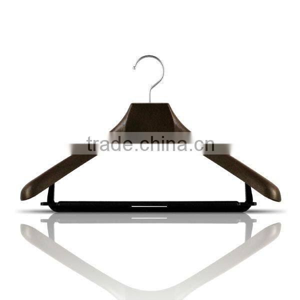 Plastic Jacket Hanger with Trousers Bar for Luxury Sports Wear