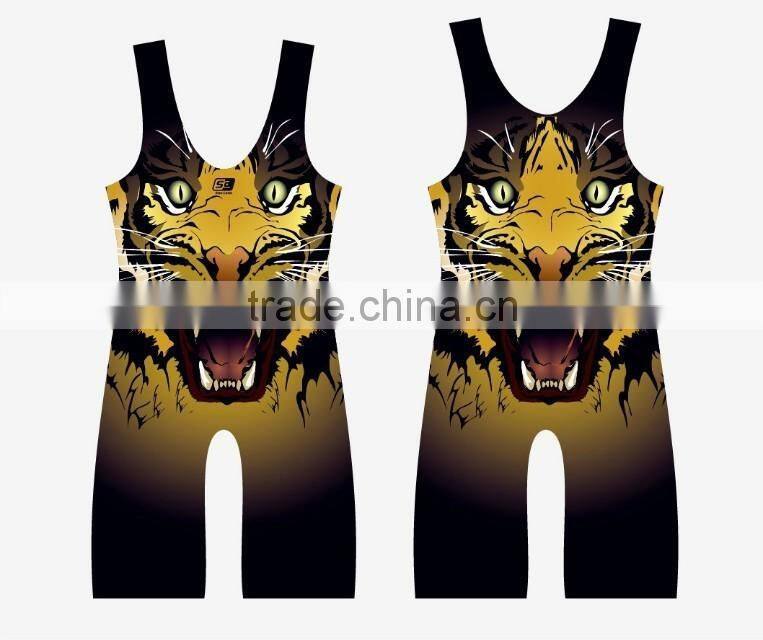 Stan Caleb Hot design of sublimated wrestling singlets youth wrestling singlet 2016