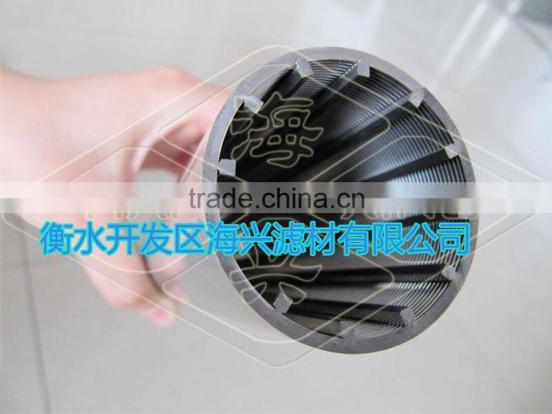 GUANGXING supplier wedge wire candle filter tube with screw thread end