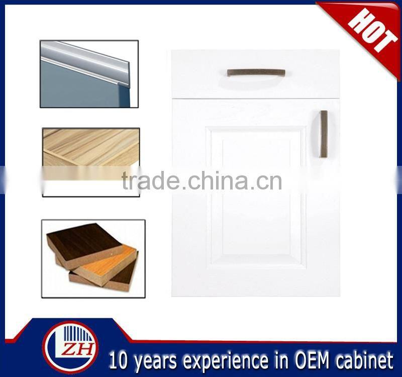 High quality round corner pvc kitchen cabinet sliding door price China